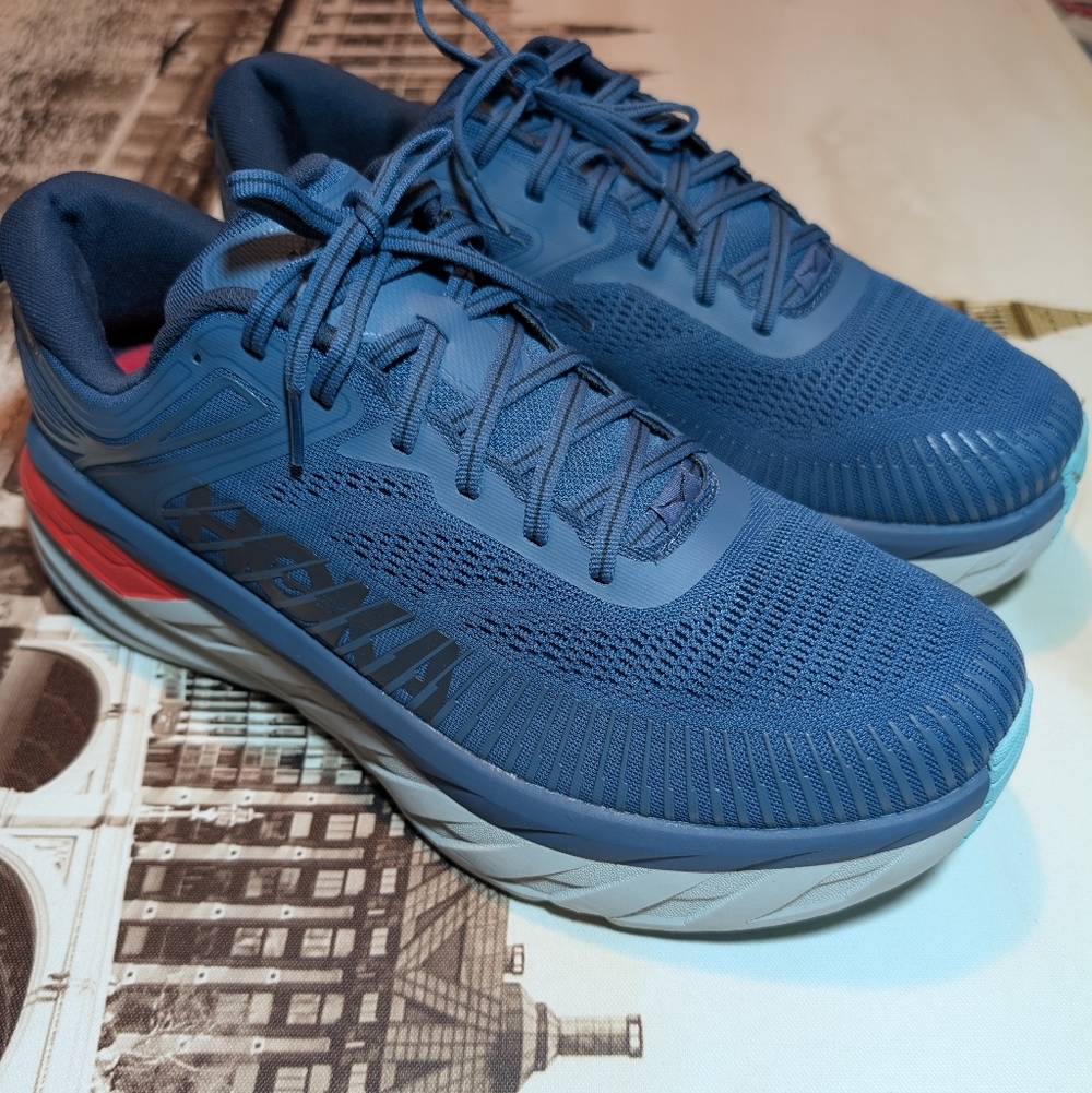 Hoka One One Bombi 7 Wide Teal-black Running Shoes Colorway Men's Size 13 No Box
